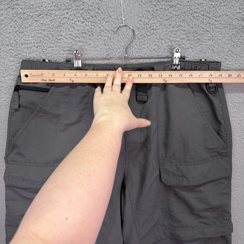 The North Face Pants Mens XL Gray Convertible Hiking Cargo Zip Off Short Outdoor